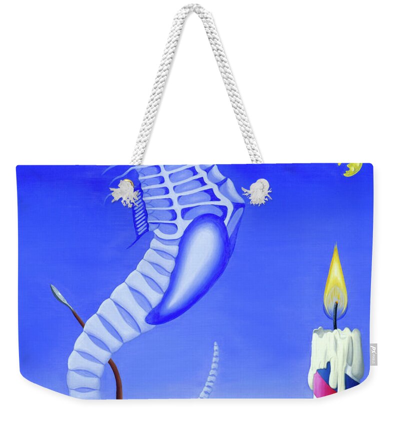  Weekender Tote Bag featuring the painting The Game by Paxton Mobley