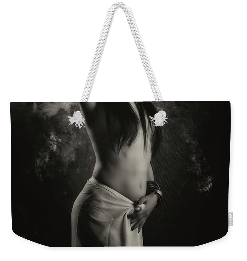 Seductive Weekender Tote Bag featuring the photograph The Goddess by Kiran Joshi