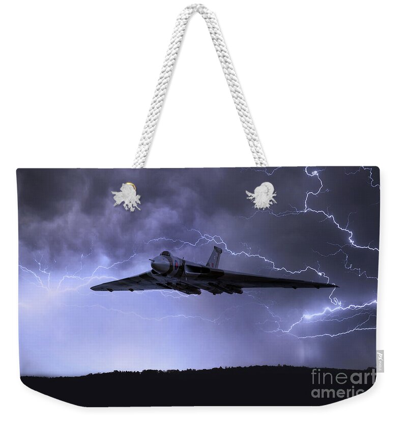 Avro Weekender Tote Bag featuring the digital art The Gods Came Calling by Airpower Art