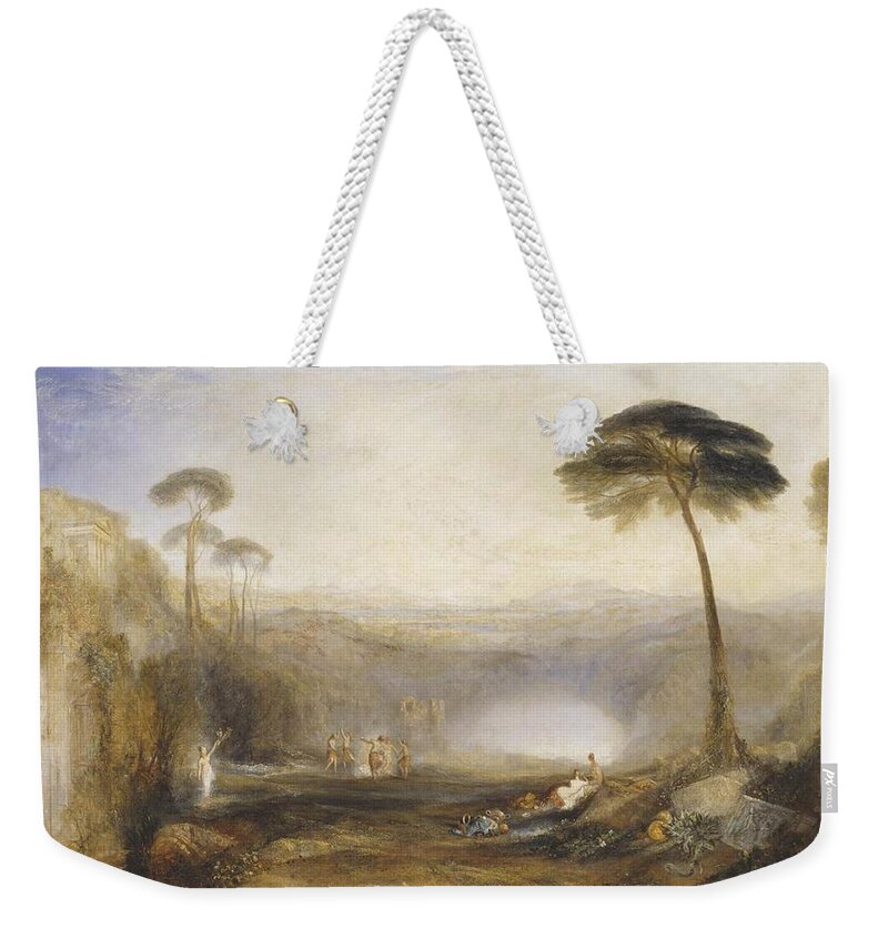Joseph Mallord William Turner 1775�1851  The Golden Bough Weekender Tote Bag featuring the painting The Golden Bough by Joseph Mallord
