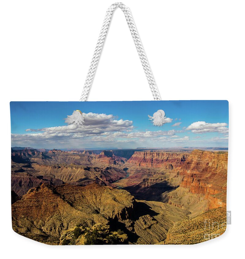 Grand Canyon Weekender Tote Bag featuring the photograph The Golden Grand Canyon by Stephen Whalen
