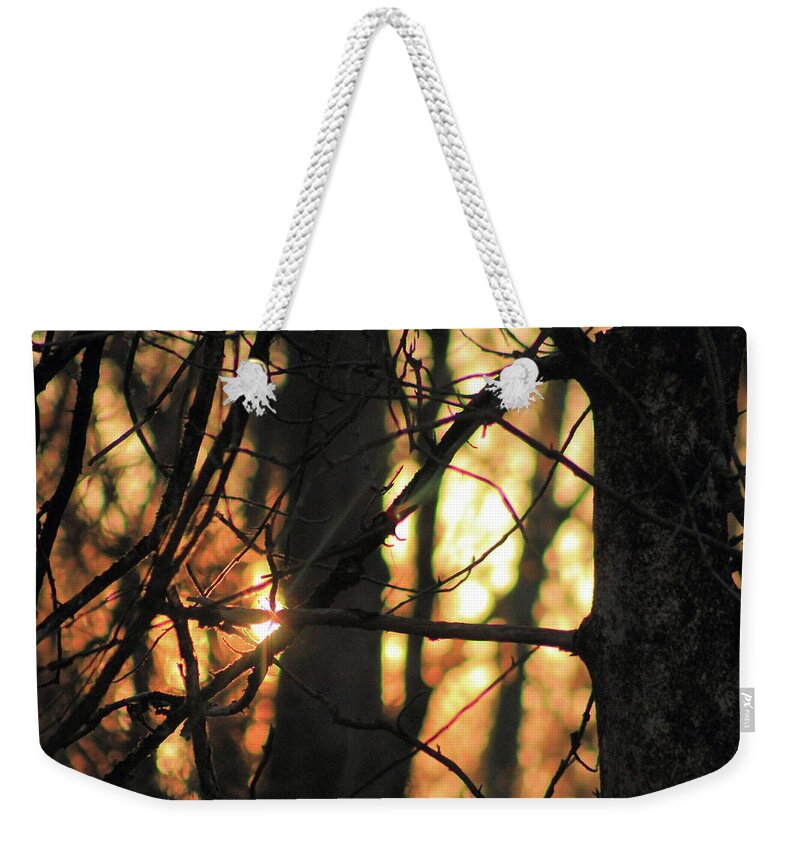 Sunset Weekender Tote Bag featuring the photograph The Golden Hour by Bruce Patrick Smith