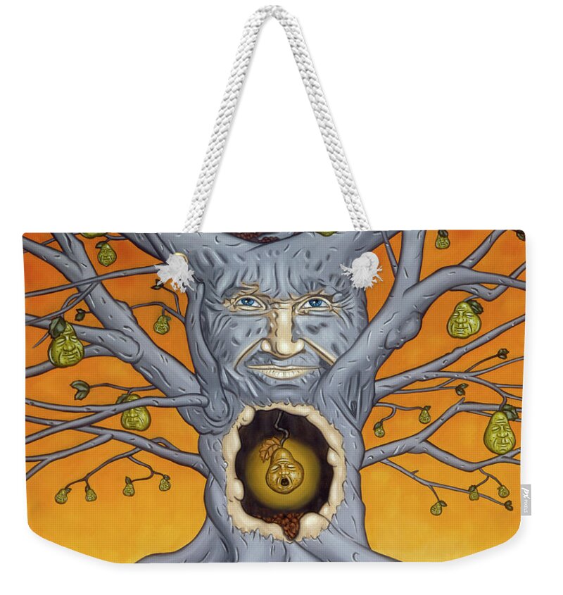  Weekender Tote Bag featuring the painting The Golden Pear by Paxton Mobley