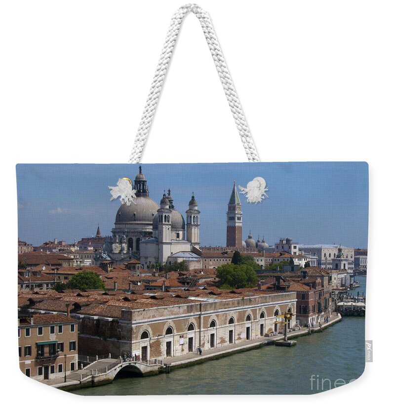 Venice Weekender Tote Bag featuring the photograph The Grand Canal in Venice by Sandra Bronstein