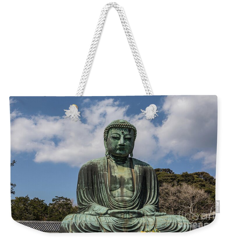 The Great Buddha Weekender Tote Bag featuring the photograph The Great Buddha by Eva Lechner