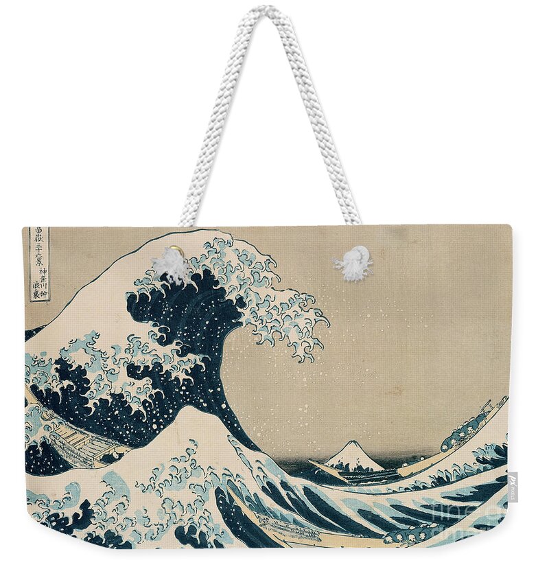 Wave Weekender Tote Bag featuring the painting The Great Wave of Kanagawa by Hokusai
