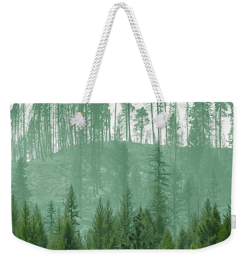 Ever Green Weekender Tote Bag featuring the photograph The Green and the not so Green by Troy Stapek