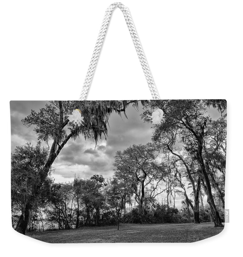 Fort Caroline National Memorial Weekender Tote Bag featuring the photograph The Grounds of Fort Caroline National Memorial by John M Bailey