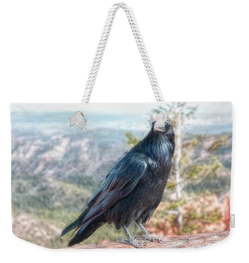 Birds Weekender Tote Bag featuring the photograph The Guardian of Ponderosa Point by John M Bailey
