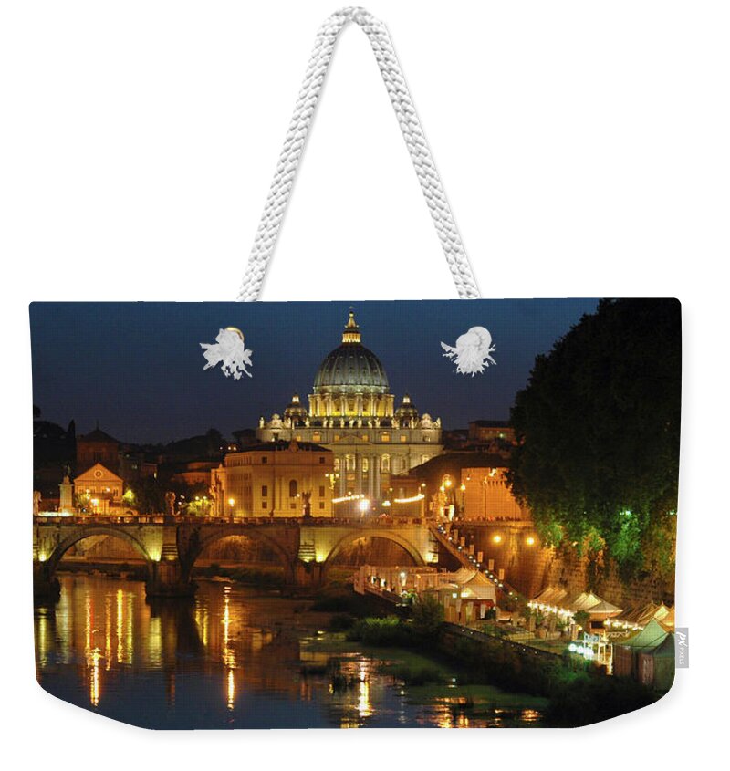 The Heart Of Christmas Is Love Weekender Tote Bag featuring the photograph ETERNAL SOUND of ROME by Silva Wischeropp