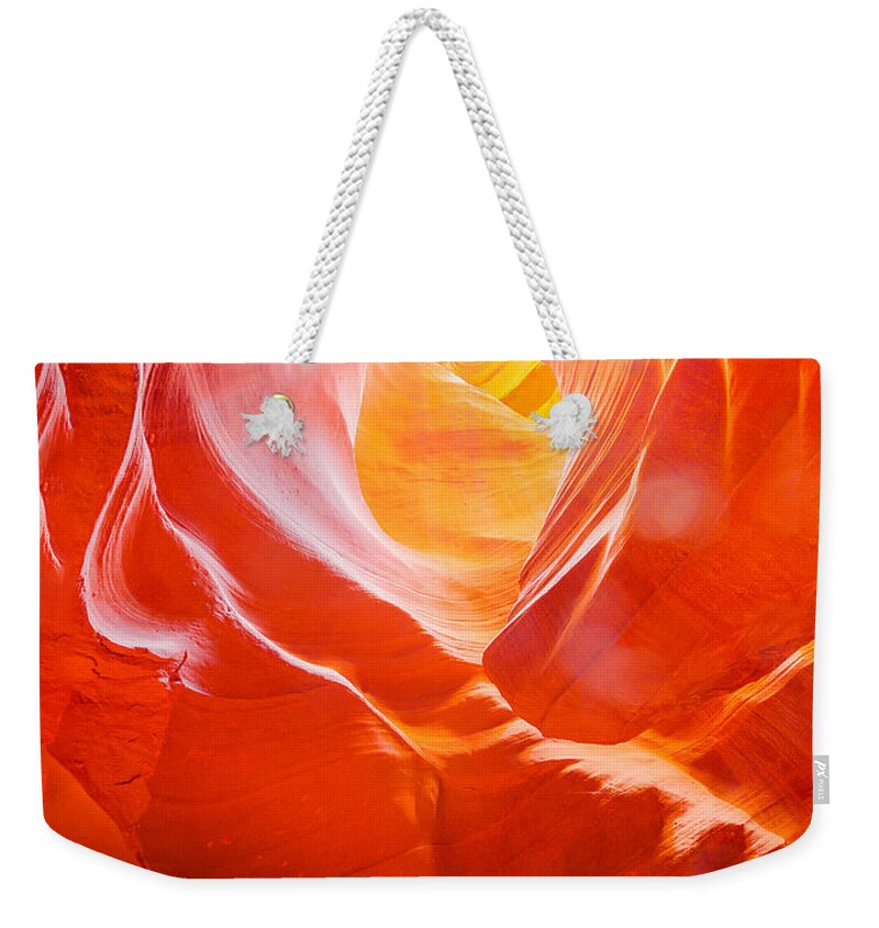 Rock Weekender Tote Bag featuring the photograph The Heart of the Canyon by Fred J Lord