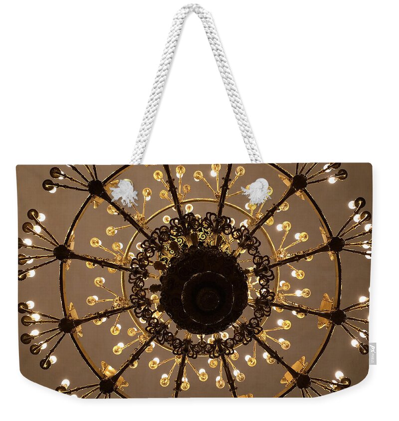 Chandelier Weekender Tote Bag featuring the photograph The Hermitage 2 by Annette Hadley