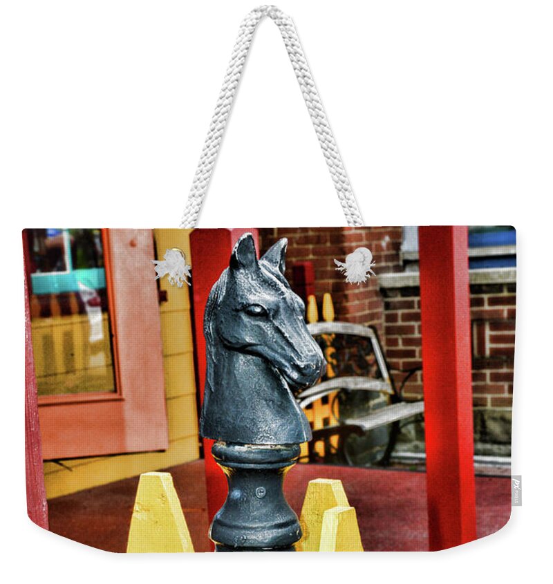 Paul Ward Weekender Tote Bag featuring the photograph The Hitching Post by Paul Ward