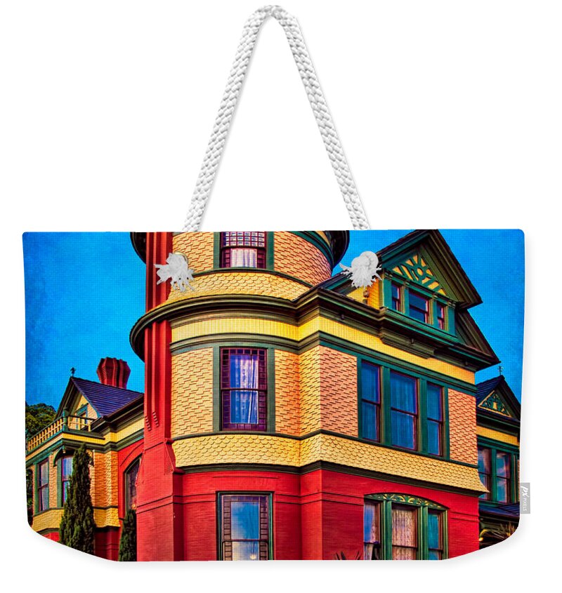 Gingerbread Weekender Tote Bag featuring the photograph The House on the Corner by Chris Lord