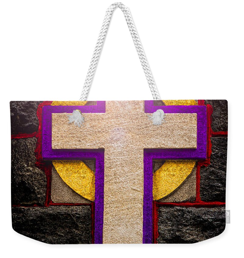 Cross Weekender Tote Bag featuring the photograph The Inner Light by Christopher Holmes