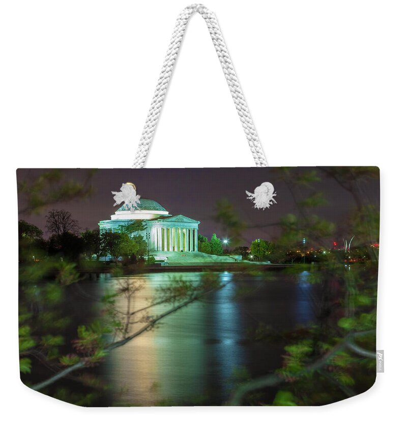 City Weekender Tote Bag featuring the photograph The Jefferson Memorial by Jonathan Nguyen
