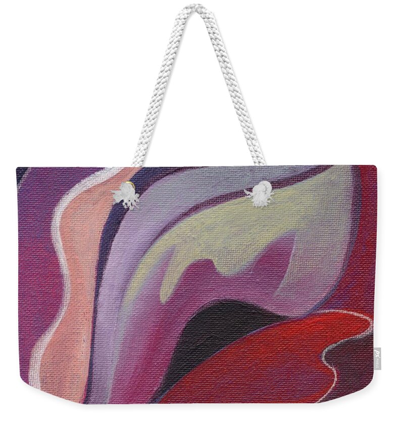 Leaves Weekender Tote Bag featuring the painting The Joy of Design X X X I I by Helena Tiainen