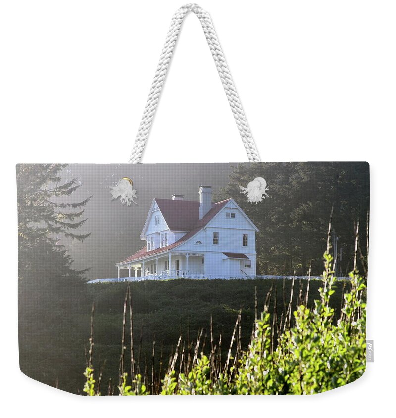 House Weekender Tote Bag featuring the photograph The Keepers House 2 by Laddie Halupa