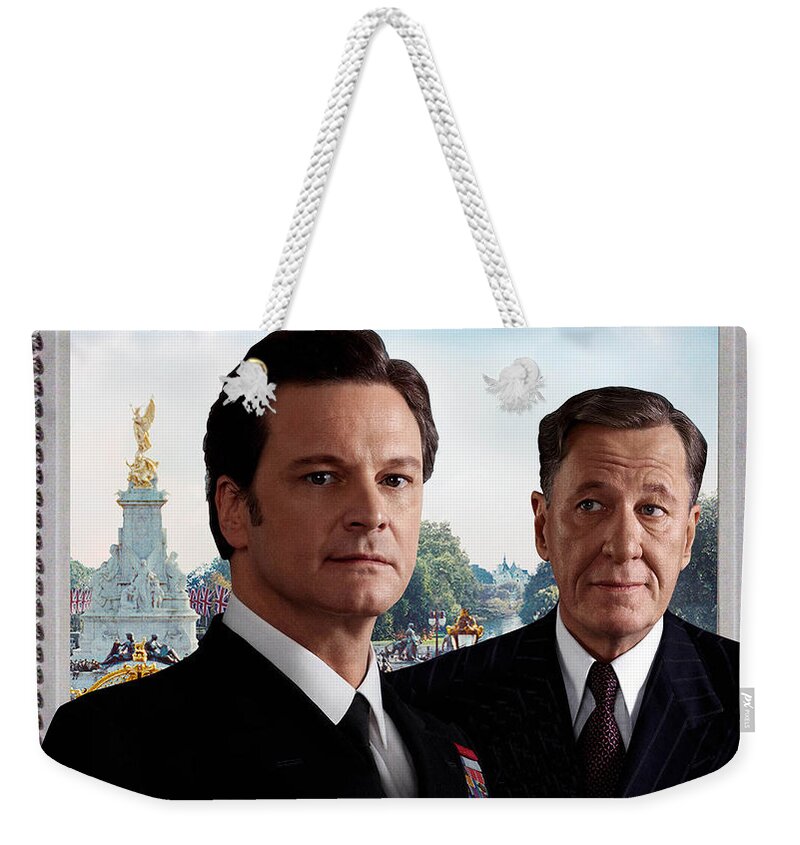 The King's Speech Weekender Tote Bag featuring the digital art The King's Speech by Maye Loeser