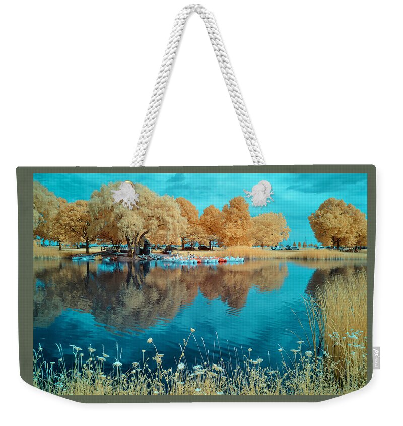 Infrared Weekender Tote Bag featuring the photograph The Lagoon - 2 by John Roach