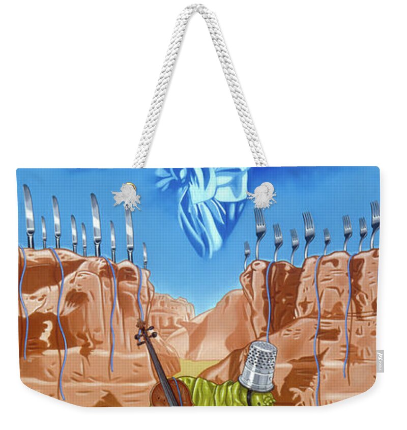  Weekender Tote Bag featuring the painting The Last Soldier an Ode to Beethoven by Paxton Mobley
