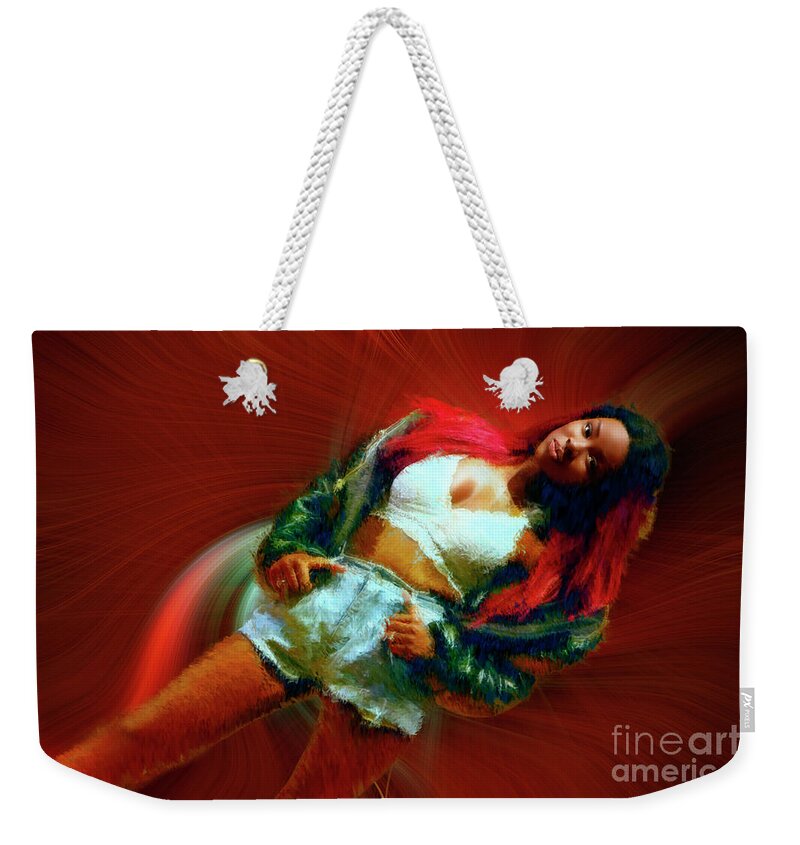  Weekender Tote Bag featuring the photograph The Latest In Fashion by Blake Richards