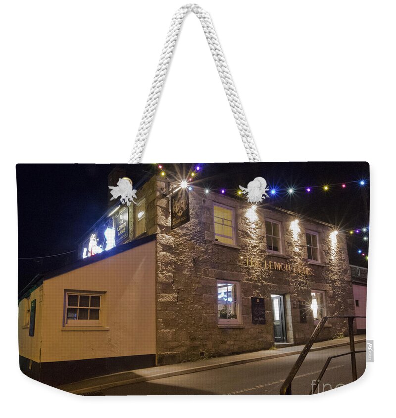The Lemon Arms Weekender Tote Bag featuring the photograph The Lemon Arms Mylor Bridge by Terri Waters