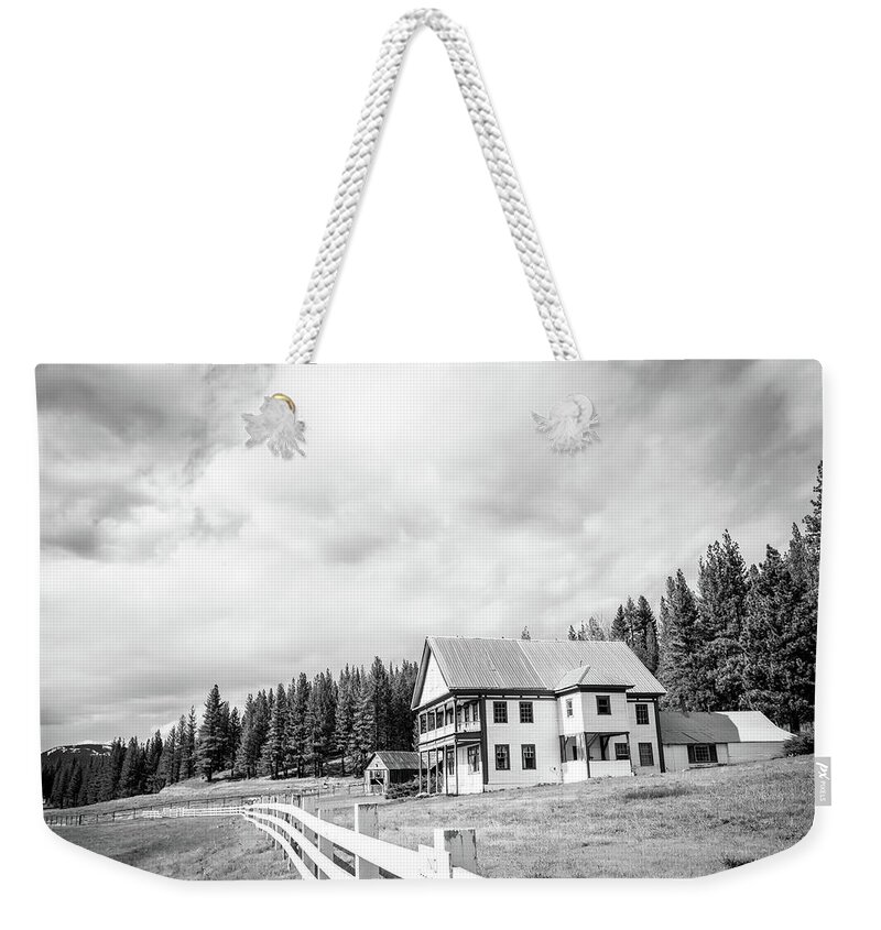 California Weekender Tote Bag featuring the photograph The Lost Sierras Historic Home by Aileen Savage