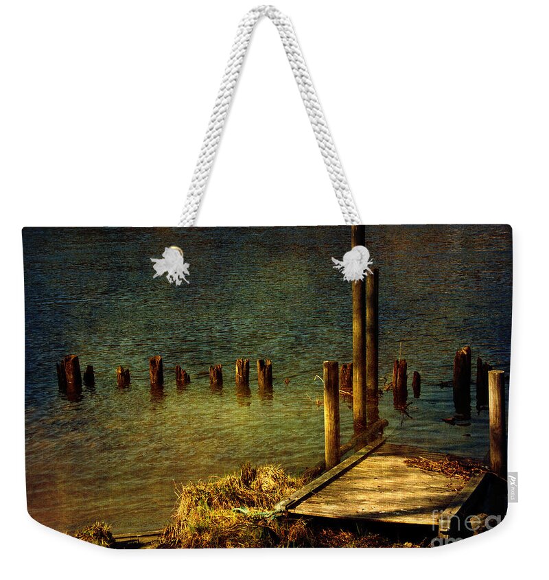 Festblues Weekender Tote Bag featuring the photograph The Magic Hour.. by Nina Stavlund