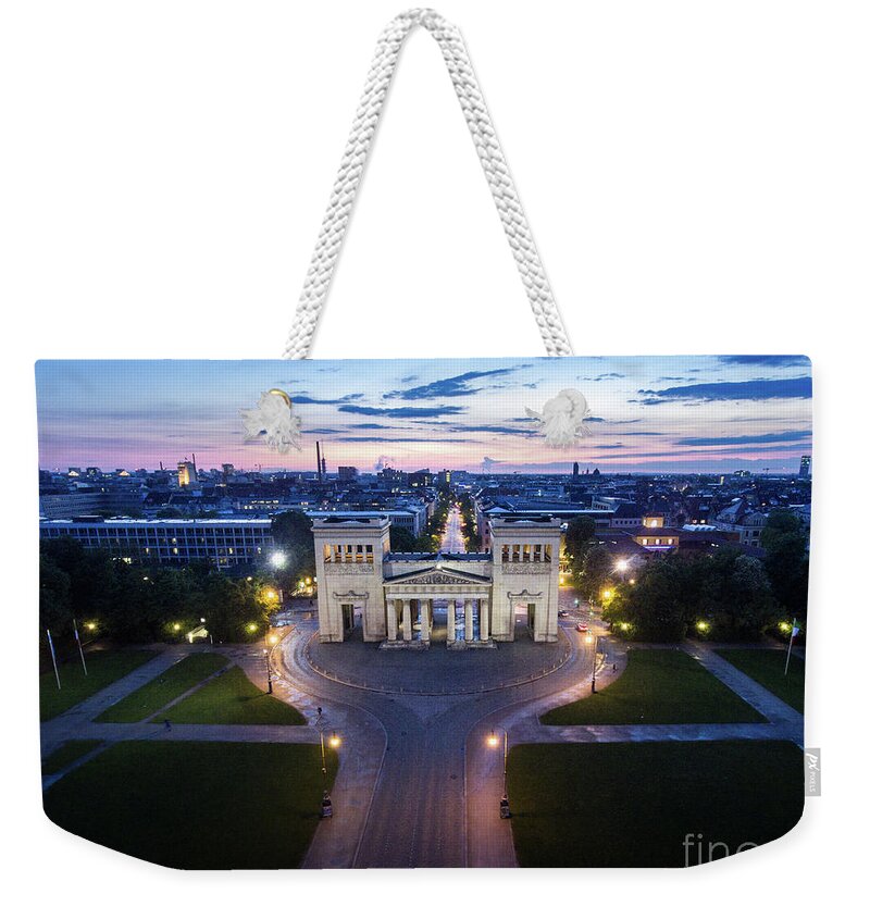 Dji Weekender Tote Bag featuring the photograph The majestic Koenigplatz by Hannes Cmarits
