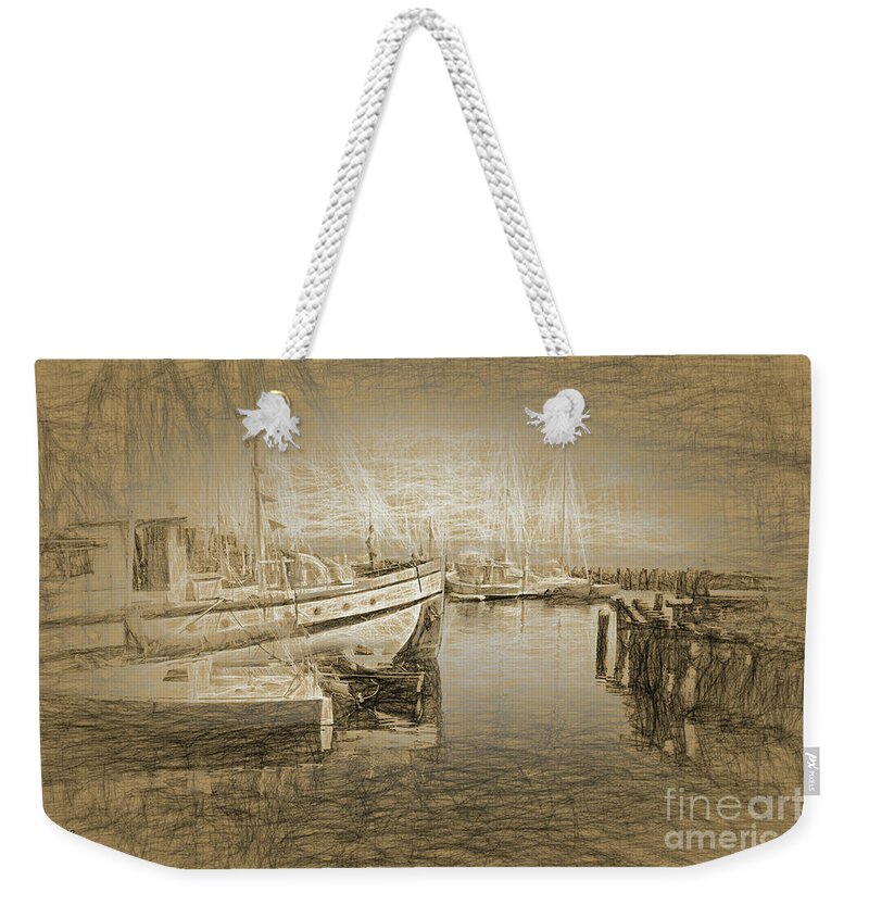 Marina Weekender Tote Bag featuring the photograph The Marina by Cheryl Rose