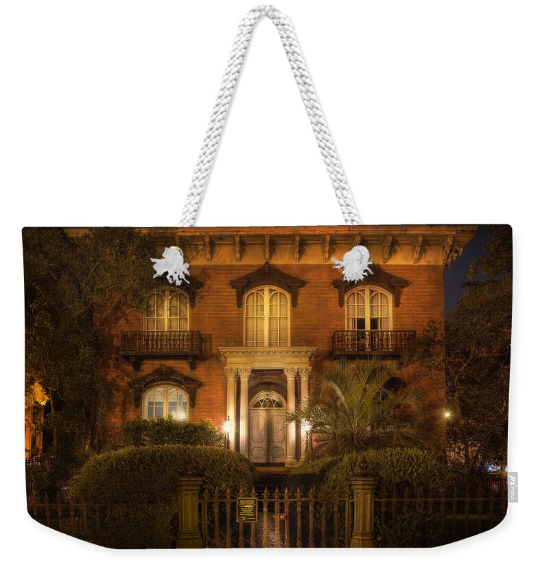 Mercer House Weekender Tote Bag featuring the photograph The Mercer House by Mark Andrew Thomas