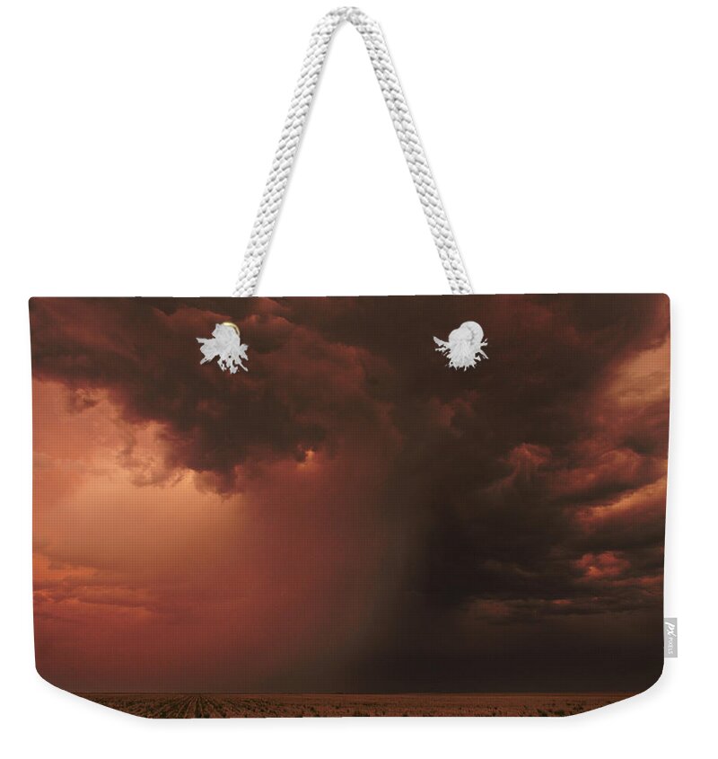 Microburst Weekender Tote Bag featuring the photograph The Microburst by Brian Gustafson
