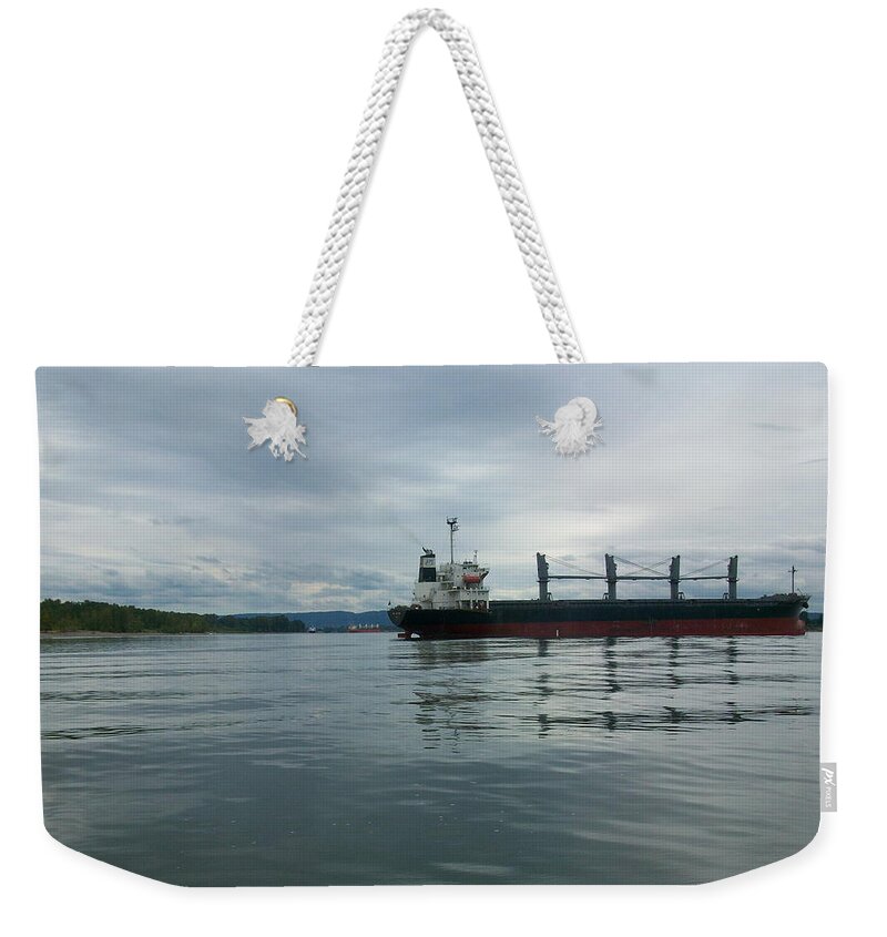 Photography Weekender Tote Bag featuring the photograph The Mighty Columbia by Quin Sweetman