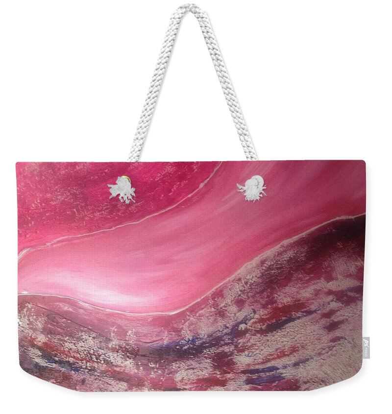 The Milky Way Weekender Tote Bag featuring the painting The Milky Way by Sarahleah Hankes