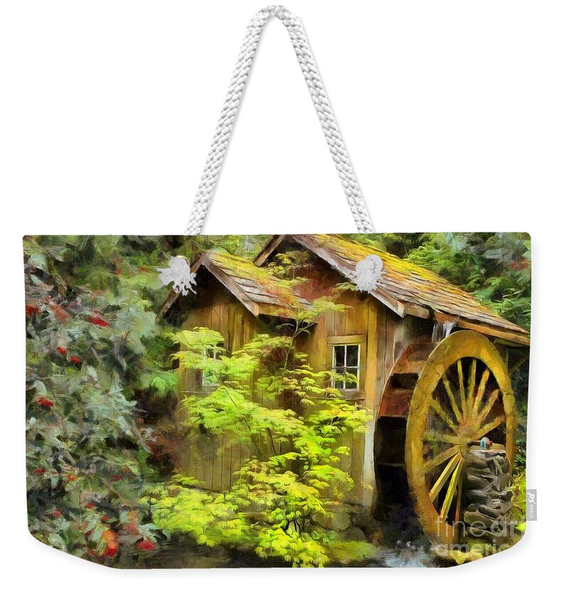 Mill Weekender Tote Bag featuring the photograph The Mill by Eva Lechner