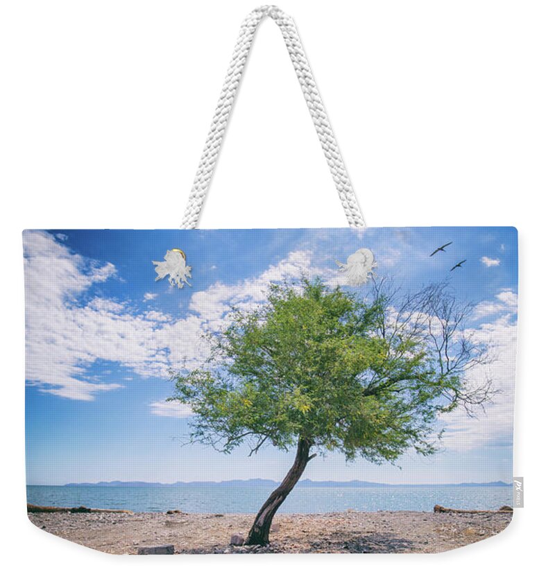 Tree Weekender Tote Bag featuring the photograph The Mirage by Becqi Sherman