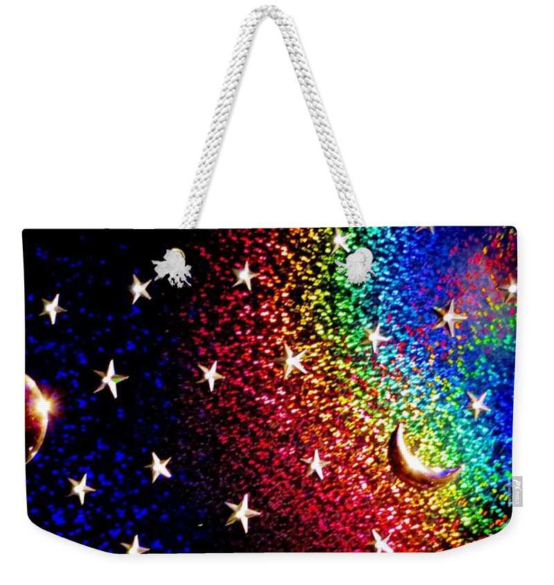 The Moon And Stars Weekender Tote Bag featuring the photograph The Moon And Stars by Tim Townsend