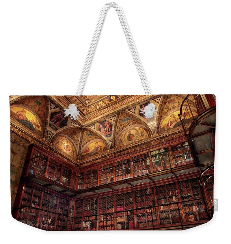 The Morgan Library Weekender Tote Bag featuring the photograph The Morgan Library by Jessica Jenney