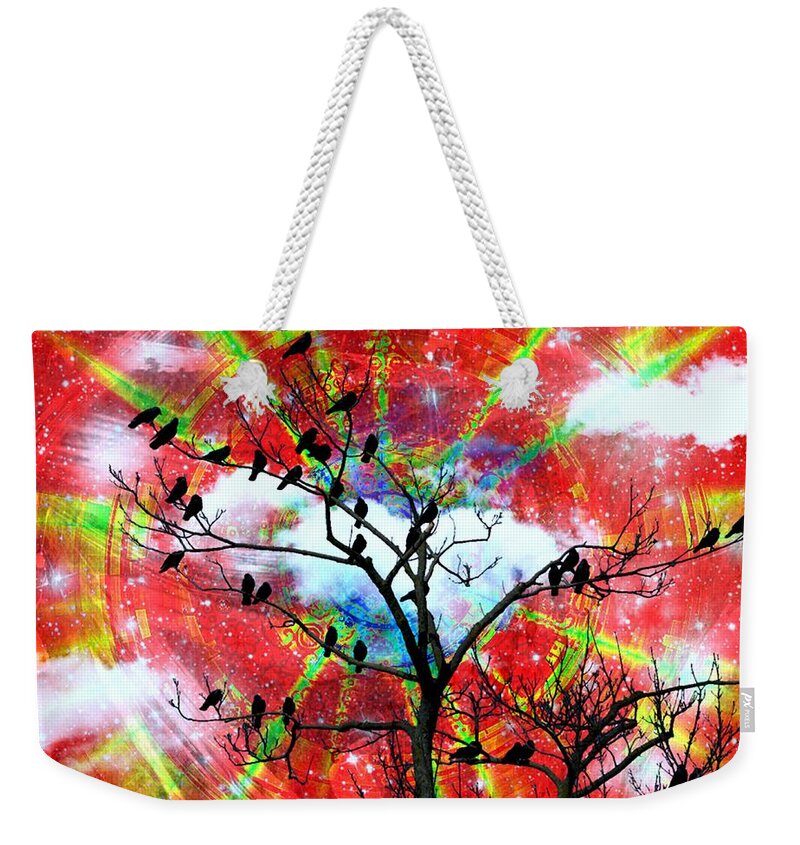 Courage Weekender Tote Bag featuring the digital art The New Awakens Perplexity And Resistance by Paulo Zerbato