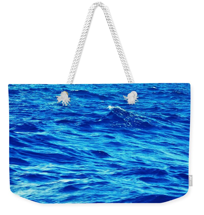 Blue Weekender Tote Bag featuring the photograph The Ocean by Dietmar Scherf