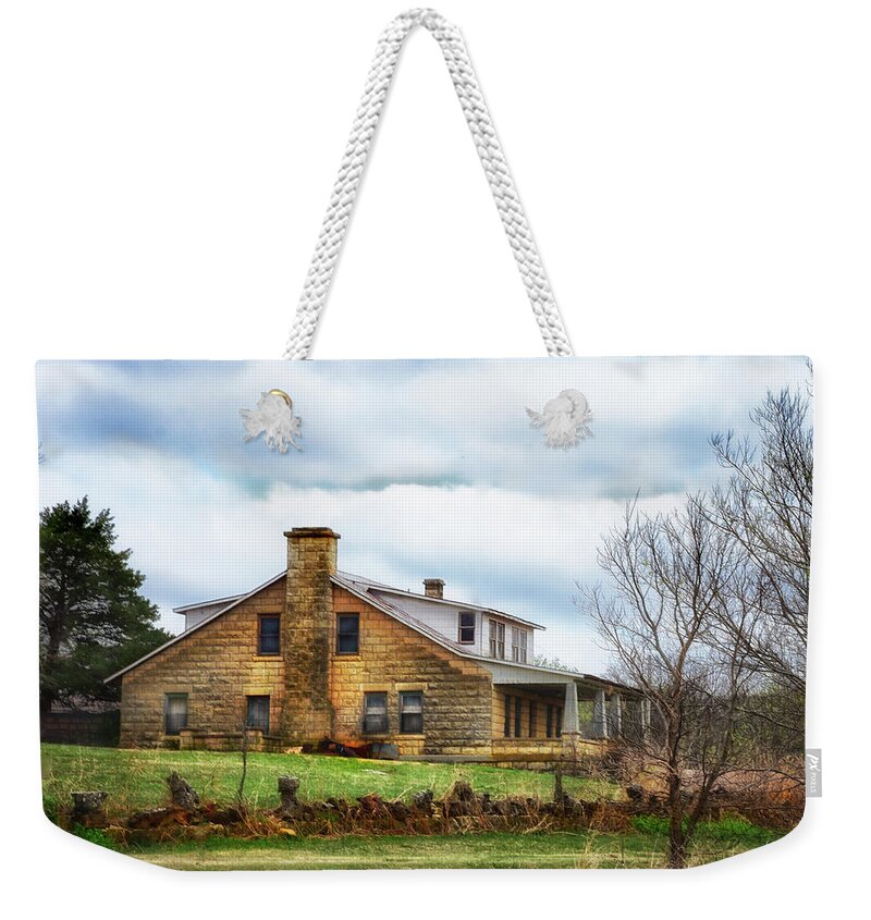 Rock House Weekender Tote Bag featuring the photograph The Old Rock House by Jolynn Reed