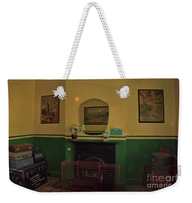 Nostalgia Weekender Tote Bag featuring the photograph The Old Waiting Room by Richard Denyer