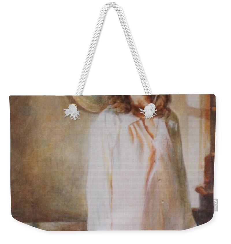 Portrait Weekender Tote Bag featuring the painting The Old Watercolour by David Ladmore