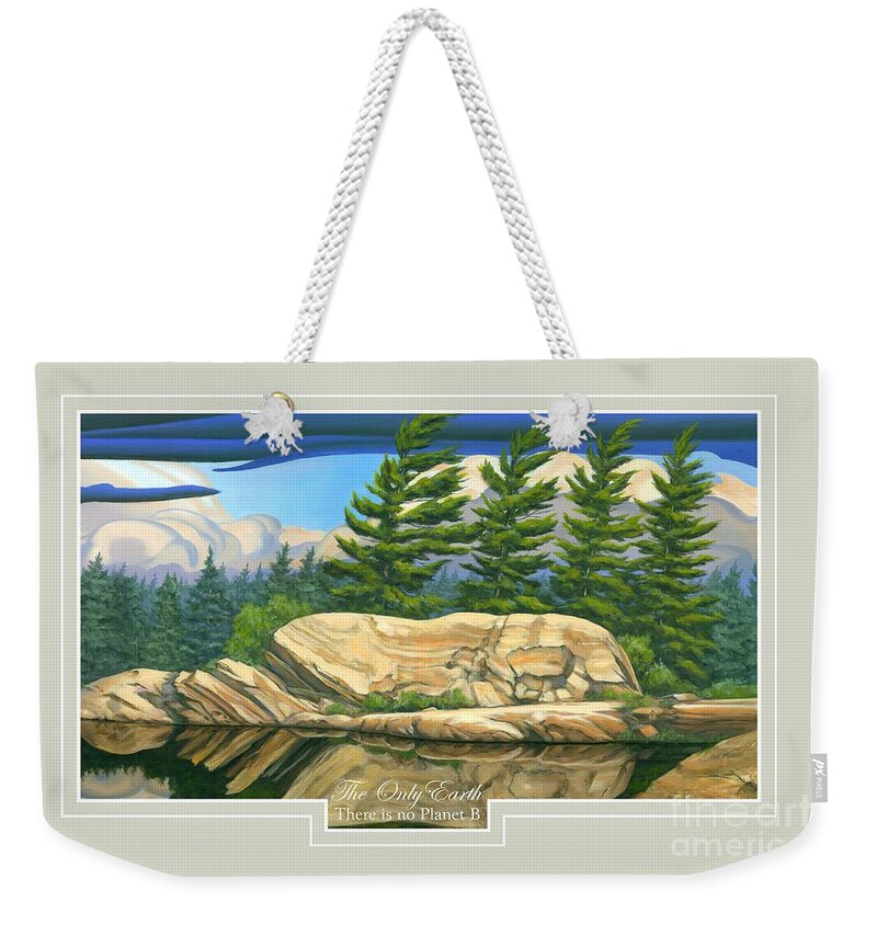 World Weekender Tote Bag featuring the painting The Only World by Michael Swanson