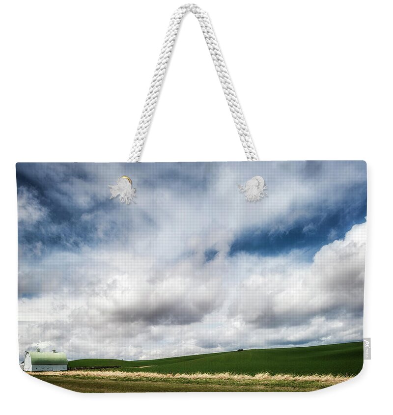Palouse Weekender Tote Bag featuring the photograph The Palouse Stripe by Ryan Manuel