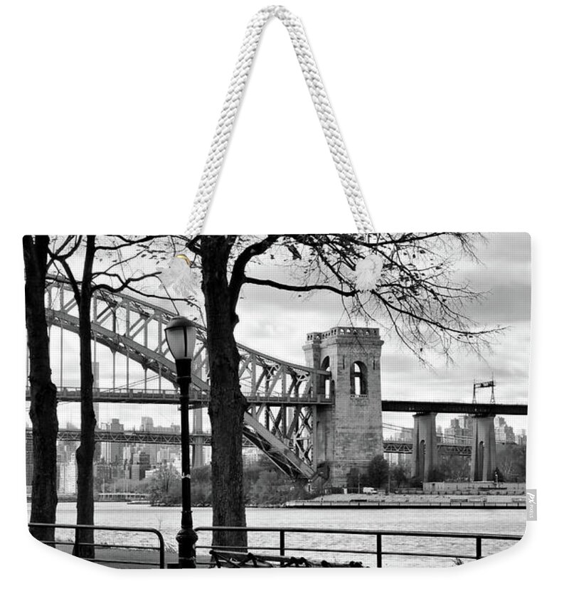 Astoria Weekender Tote Bag featuring the photograph The Park by Cate Franklyn