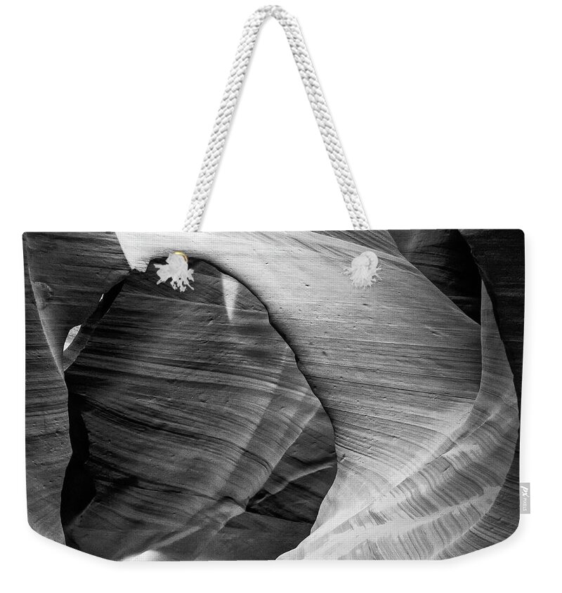 Lower Antelope Canyon Weekender Tote Bag featuring the photograph The Passage by John Roach