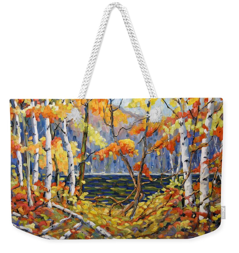 Art Weekender Tote Bag featuring the painting The Pool after Thompson by Prankearts by Richard T Pranke