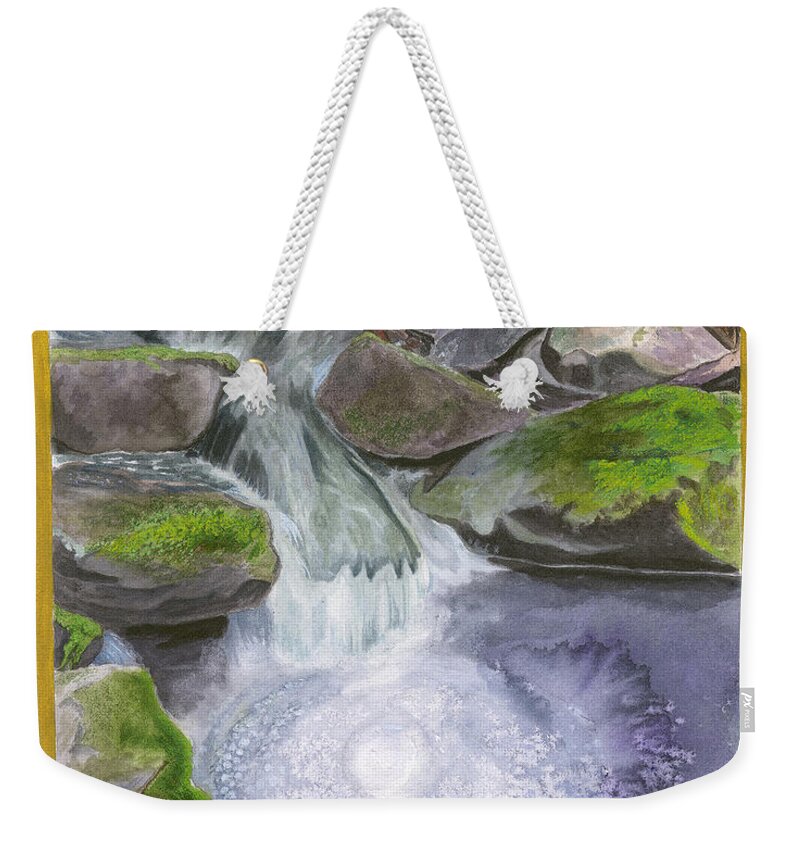 Water Weekender Tote Bag featuring the painting The Pool by Norman Klein